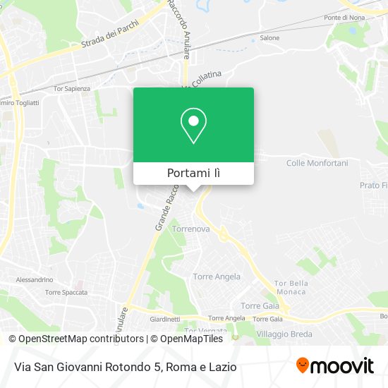 Mappa Via San Giovanni Rotondo 5