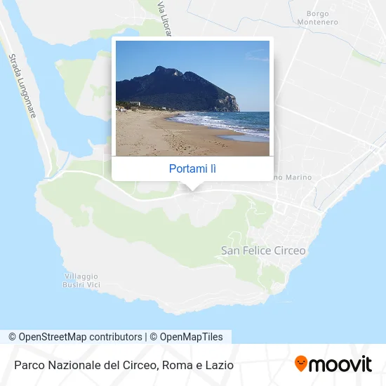 Mappa Parco Nazionale del Circeo