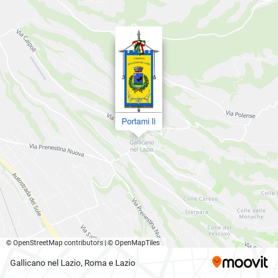 Mappa Gallicano nel Lazio