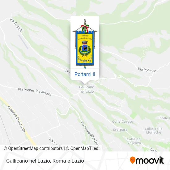 Mappa Gallicano nel Lazio