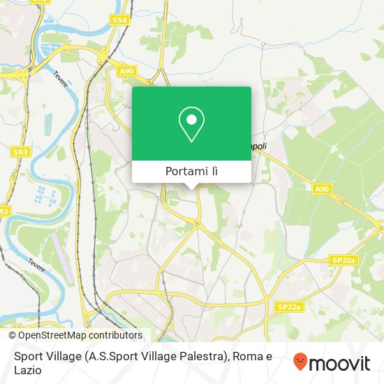 Mappa Sport Village (A.S.Sport Village Palestra)