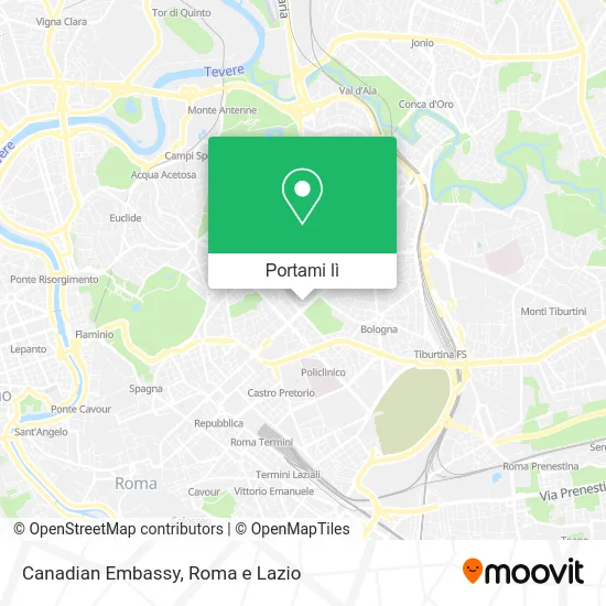Mappa Canadian Embassy