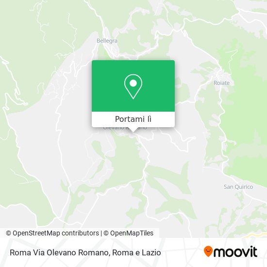 Mappa Roma Via Olevano Romano