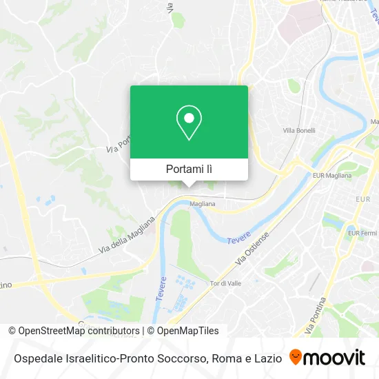 Mappa Ospedale Israelitico-Pronto Soccorso