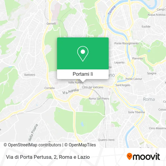 Mappa Via di Porta Pertusa, 2
