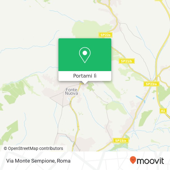 Mappa Via Monte Sempione