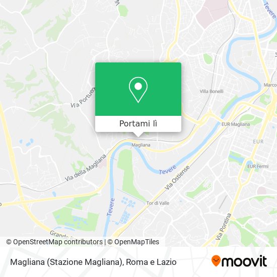 Mappa Magliana (Stazione Magliana)