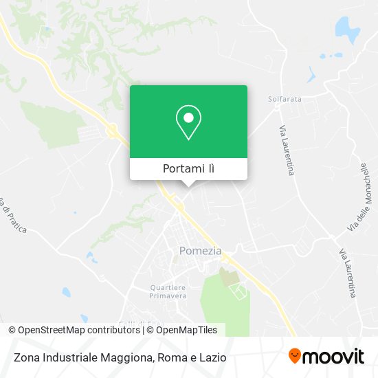 Mappa Zona Industriale Maggiona