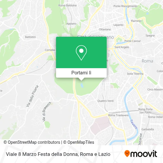 Mappa Viale 8 Marzo Festa della Donna