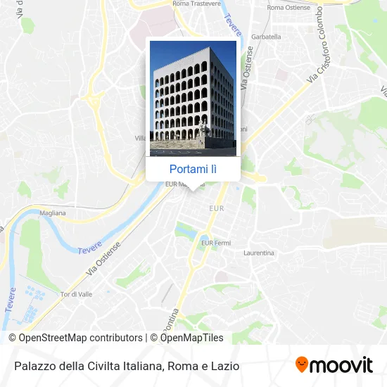 Mappa Palazzo della Civilta Italiana