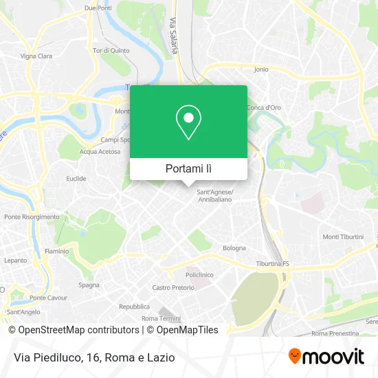Mappa Via Piediluco, 16