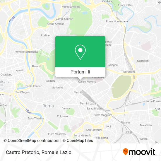 Mappa Castro Pretorio