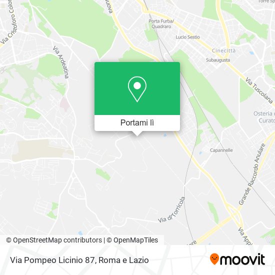 Mappa Via Pompeo Licinio  87