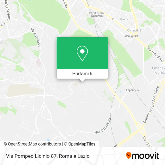 Mappa Via Pompeo Licinio  87