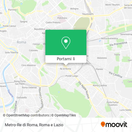 Mappa Metro-Re di Roma