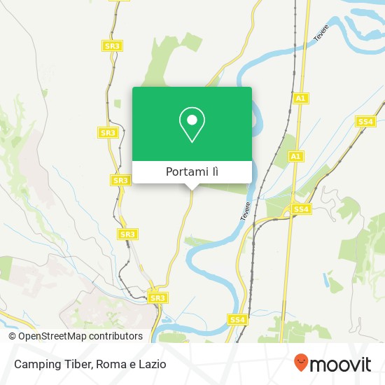 Mappa Camping Tiber