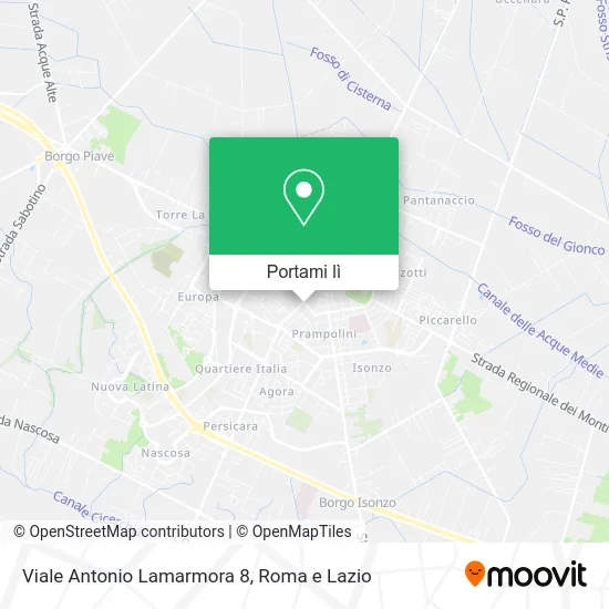 Mappa Viale Antonio Lamarmora  8