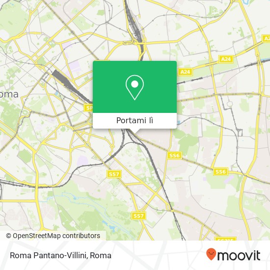 Mappa Roma Pantano-Villini