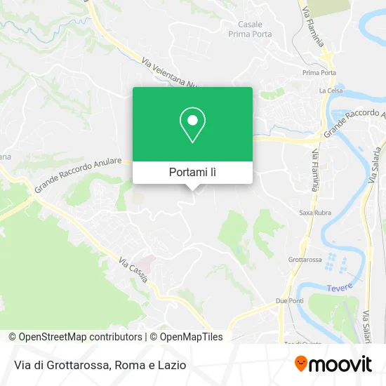 Mappa Via di Grottarossa