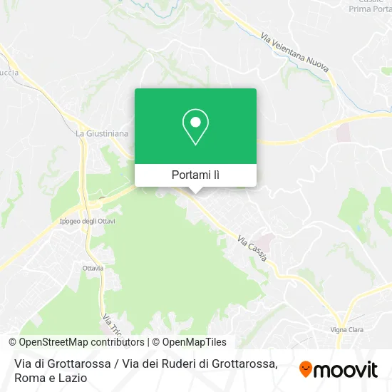 Mappa Via di Grottarossa / Via dei Ruderi di Grottarossa