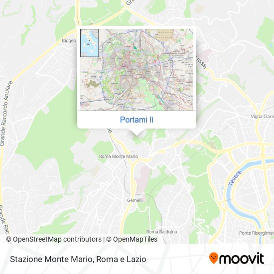 Mappa Stazione Monte Mario
