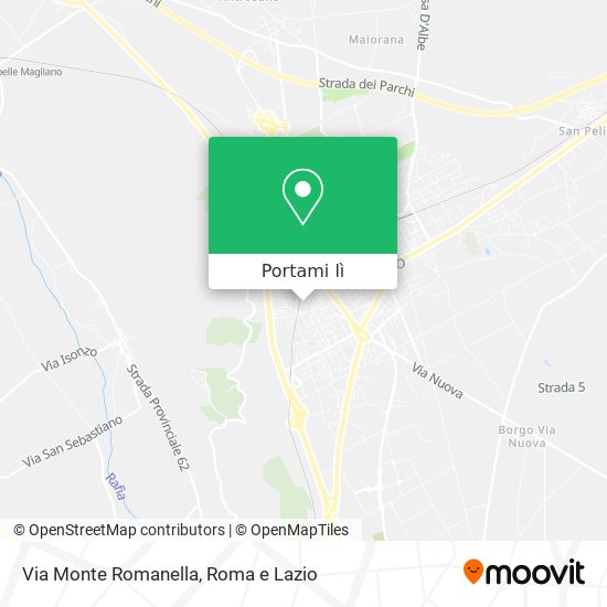 Mappa Via Monte Romanella