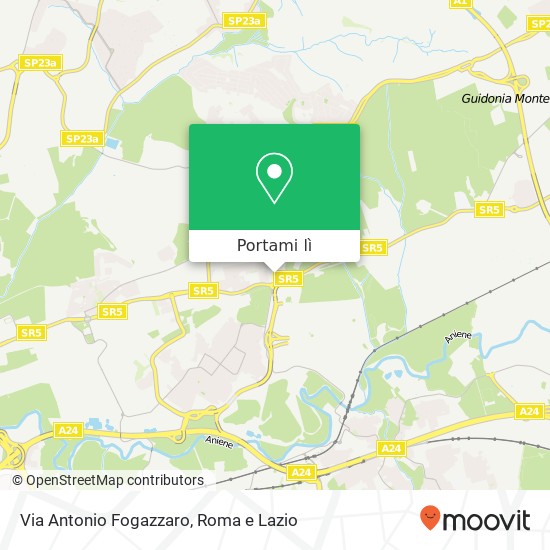 Mappa Via Antonio Fogazzaro