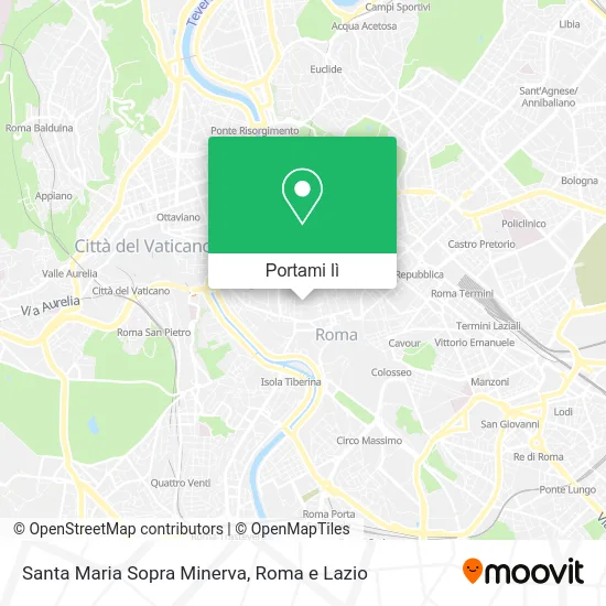 Mappa Santa Maria Sopra Minerva
