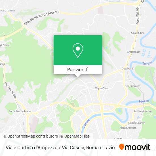 Mappa Viale Cortina d'Ampezzo / Via Cassia