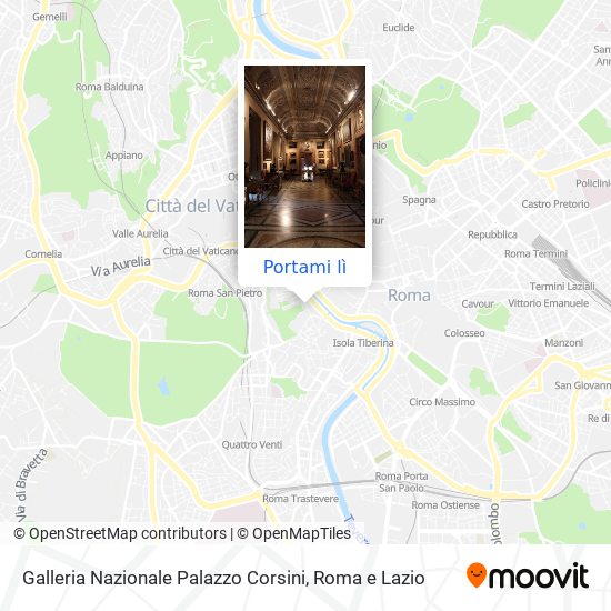 Mappa Galleria Nazionale Palazzo Corsini