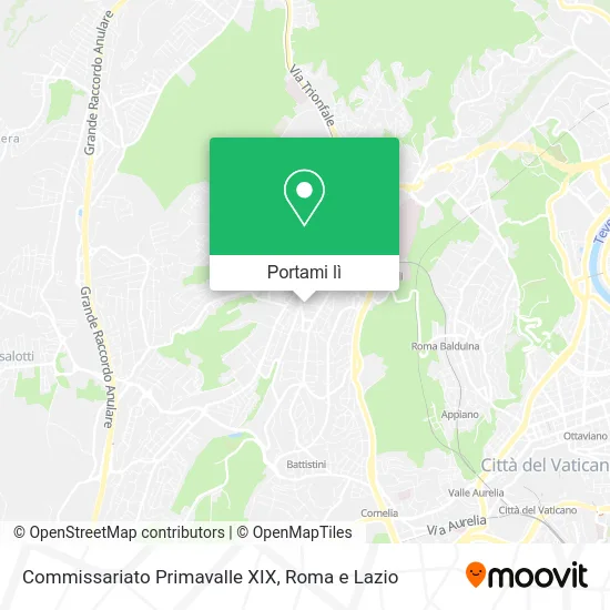 Mappa Commissariato Primavalle XIX