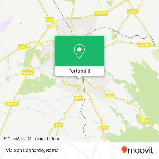 Mappa Via San Leonardo