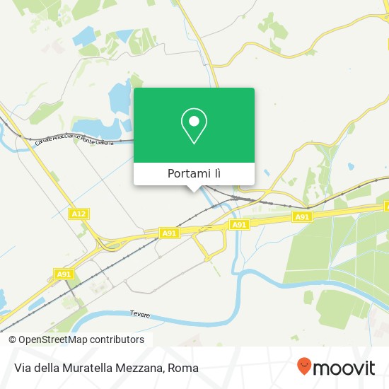 Mappa Via della Muratella Mezzana
