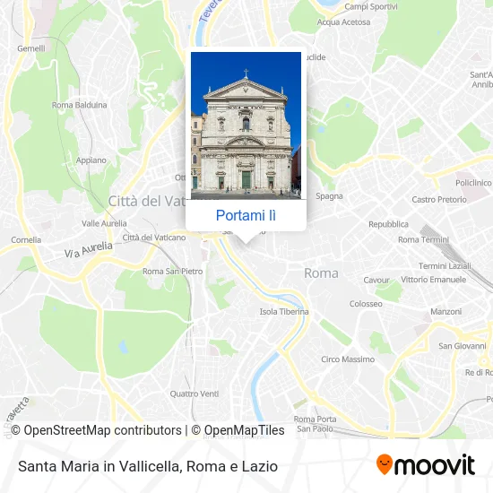Mappa Santa Maria in Vallicella