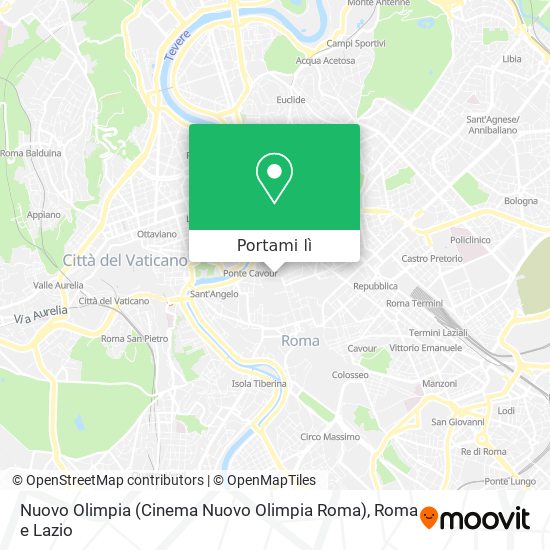 Mappa Nuovo Olimpia (Cinema Nuovo Olimpia Roma)