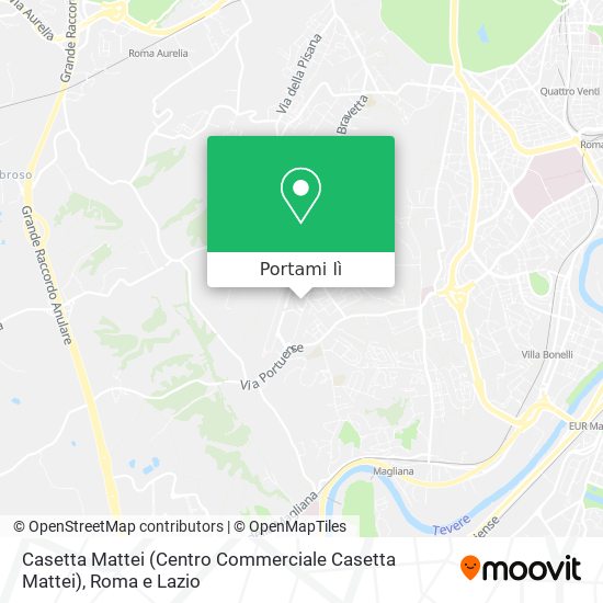 Mappa Casetta Mattei (Centro Commerciale Casetta Mattei)