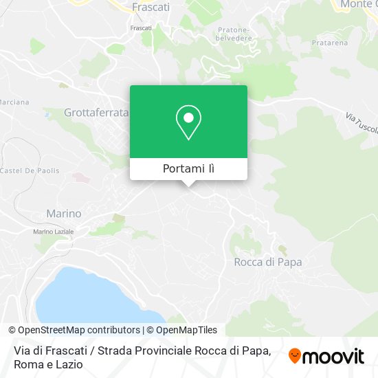 Mappa Via di Frascati / Strada Provinciale Rocca di Papa