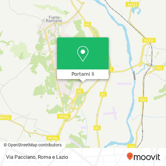 Mappa Via Pacciano