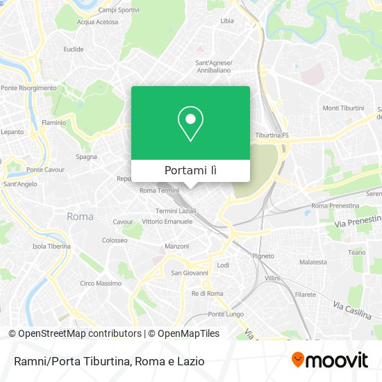 Mappa Ramni/Porta Tiburtina