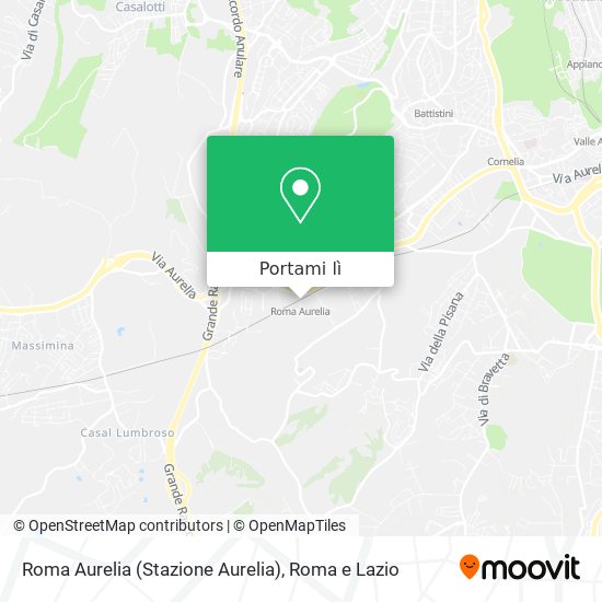 Mappa Roma Aurelia (Stazione Aurelia)