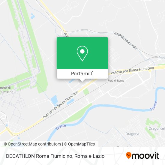 Mappa DECATHLON Roma Fiumicino