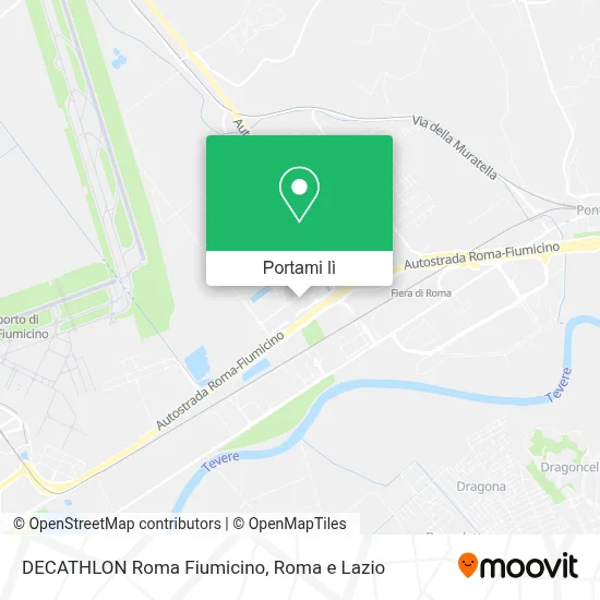 Mappa DECATHLON Roma Fiumicino