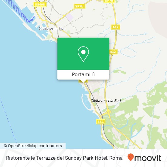 Mappa Ristorante le Terrazze del Sunbay Park Hotel