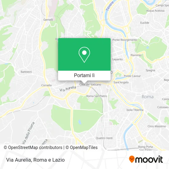 Mappa Via Aurelia