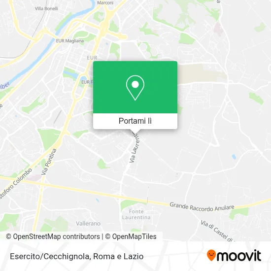 Mappa Esercito/Cecchignola