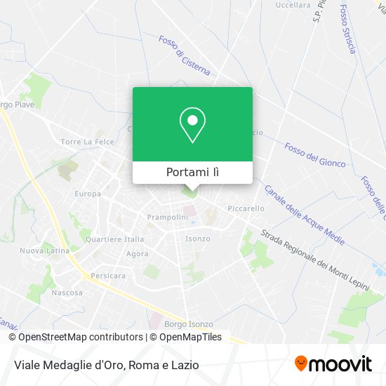 Mappa Viale Medaglie d'Oro