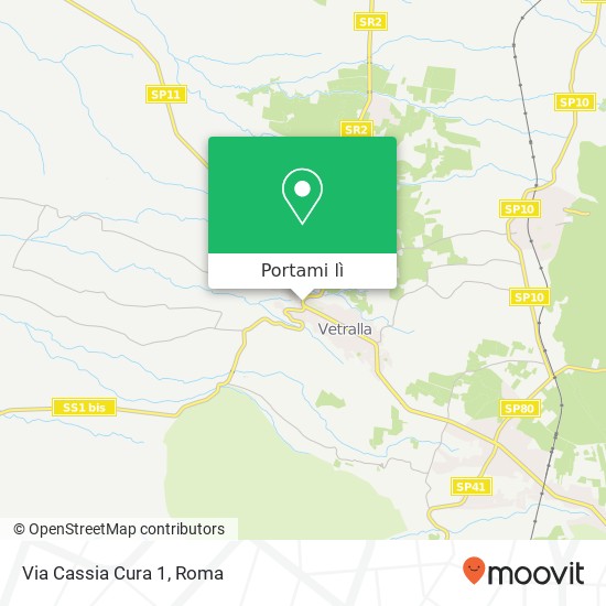 Mappa Via Cassia Cura 1