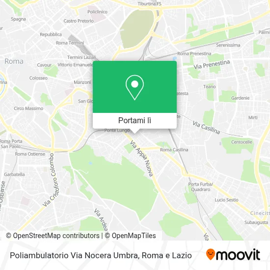 Mappa Poliambulatorio Via Nocera Umbra