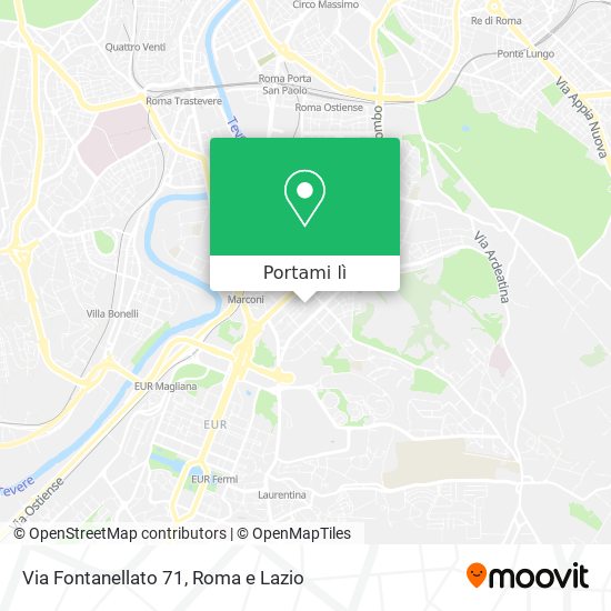 Mappa Via Fontanellato 71
