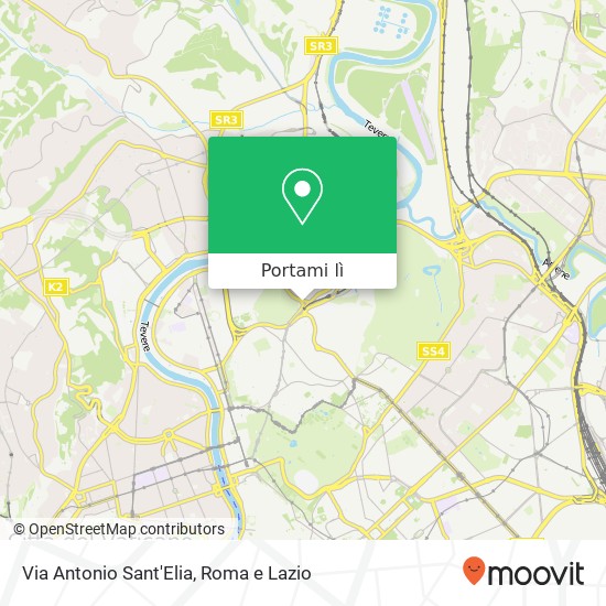 Mappa Via Antonio Sant'Elia